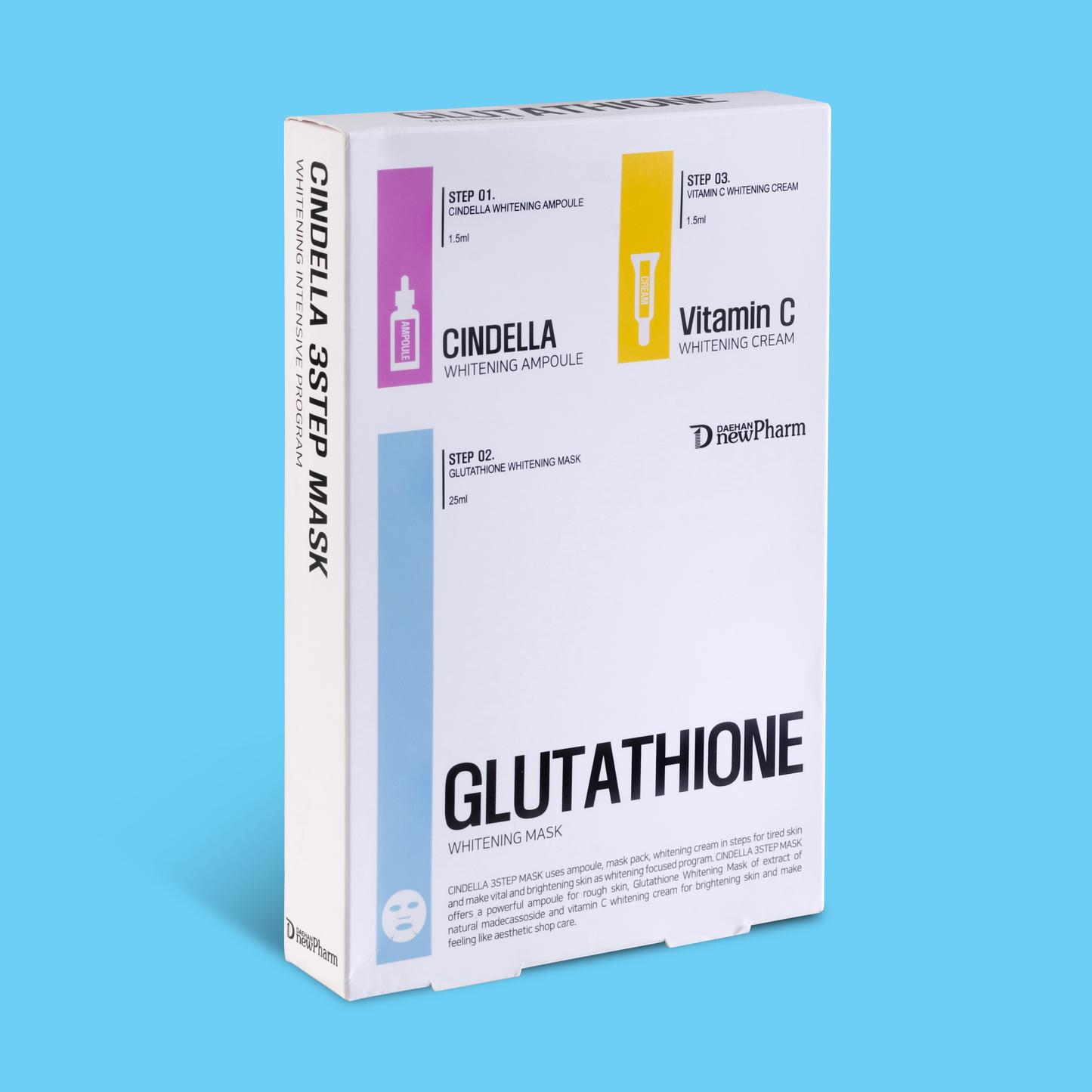 3 STEPS GLUTATHIONE WHITENING MASK