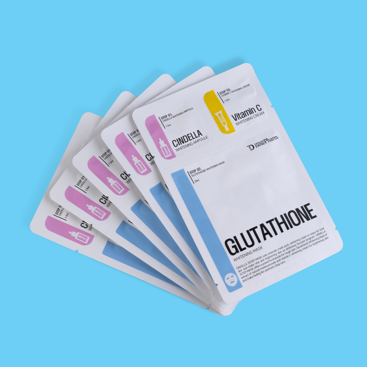 3 STEPS GLUTATHIONE WHITENING MASK